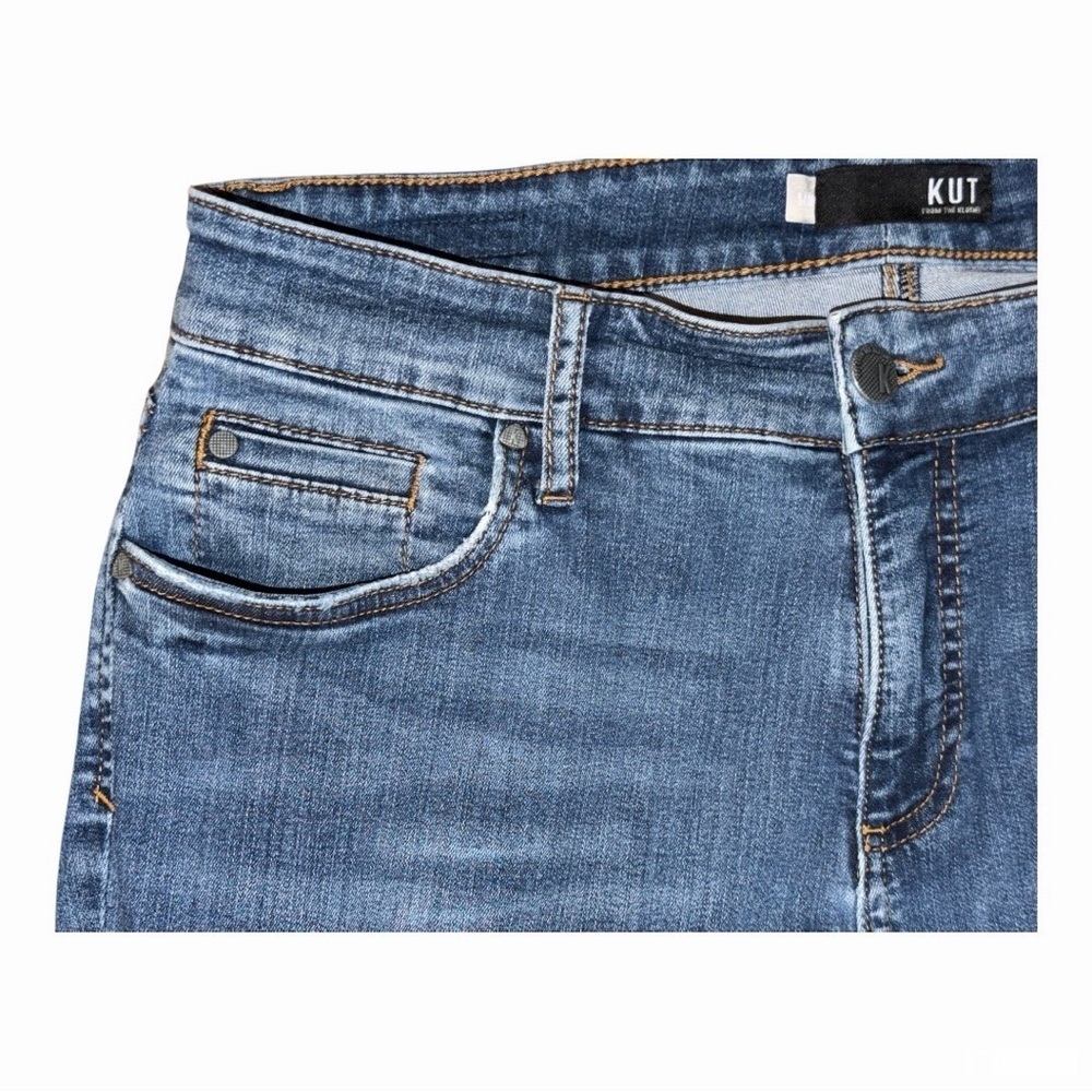 Kut from the Kloth Blue Straight Leg Women's Jeans - Picture 4 of 15